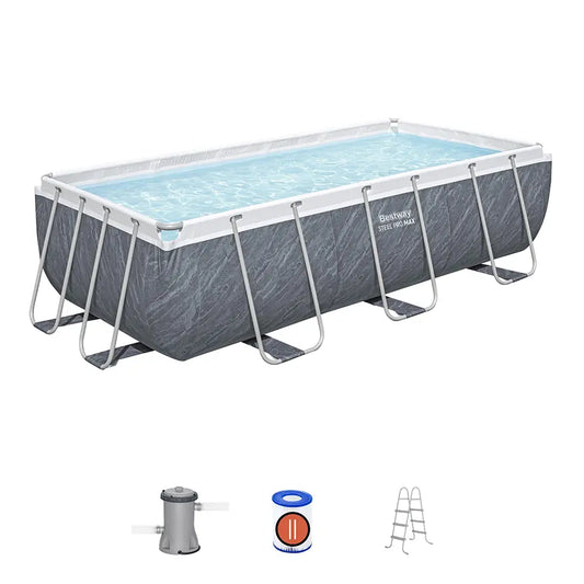 მართკუთხა აუზი Bestway 56721 Power Steel