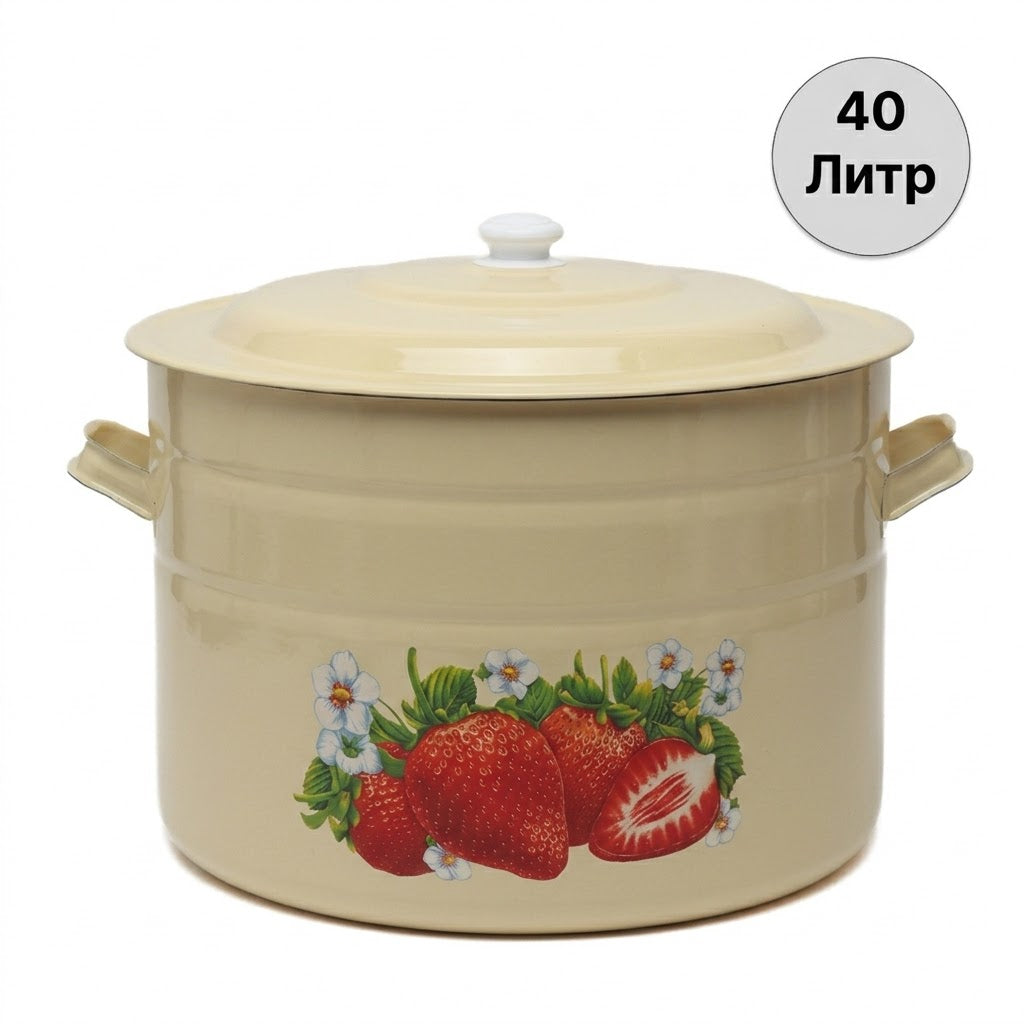 რუსული ემალის ქვაბი 40 ლიტრი