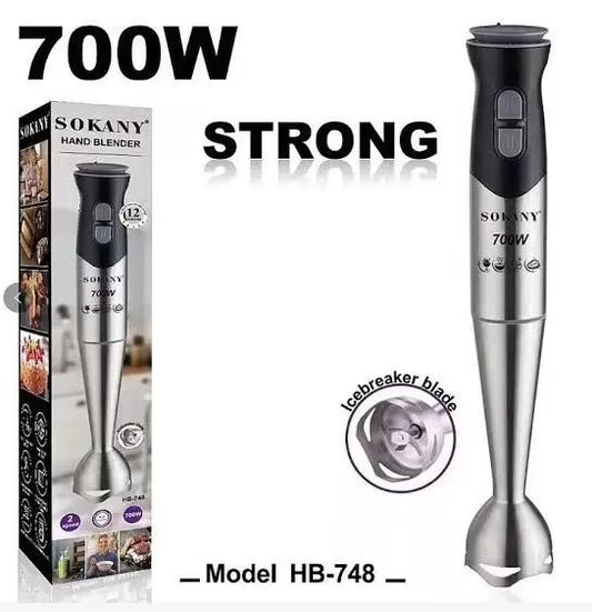 Sokany SK-748 ხელის ბლენდერი უჟანგავი ფოლადის თავით